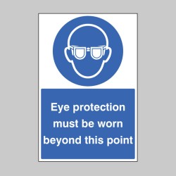 Eye Protection Must be Worn - Floor Graphic