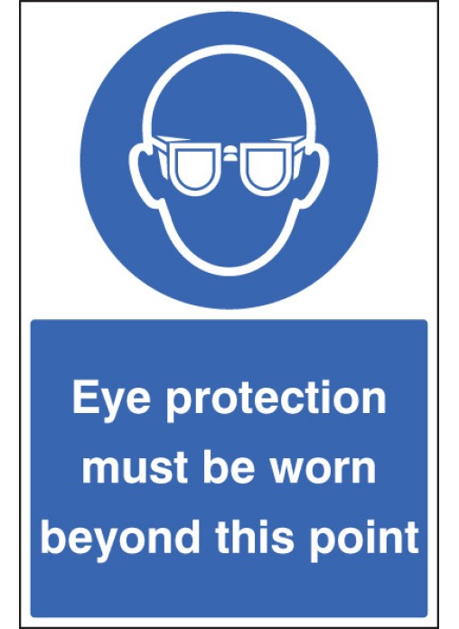 Eye Protection Must Be Worn Floor Graphic 4688