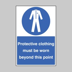 Protective Clothing Must be Worn - Floor Graphic