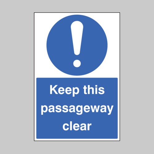 Keep this Passageway Clear - Floor Graphic