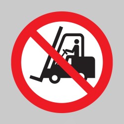 Floor Graphic - No Forklifts Symbol