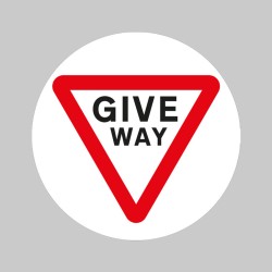 Stop Give Way - Floor Graphic