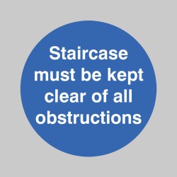 Staircase Must be Kept Clear - Floor Graphic