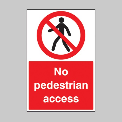 No Pedestrian Access - Floor Graphic