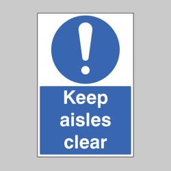 Keep Aisles Clear - Floor Graphic