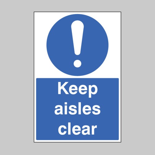 Keep Aisles Clear - Floor Graphic