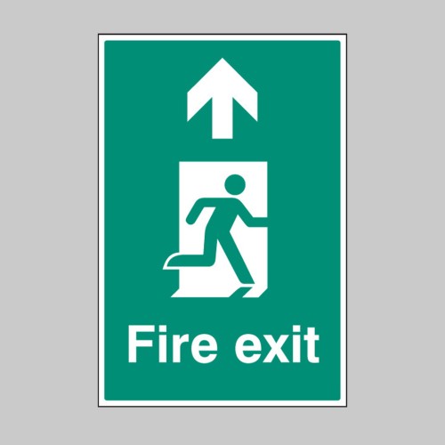 Fire Exit - Up / Straight On - Floor Graphic