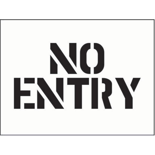 Stencil - No Entry