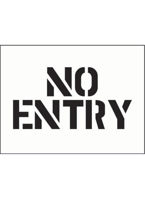 Stencil Kit - No Entry