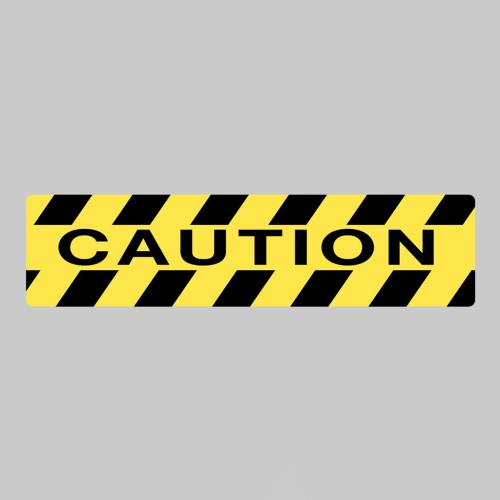 Anti-Slip Mat - Caution