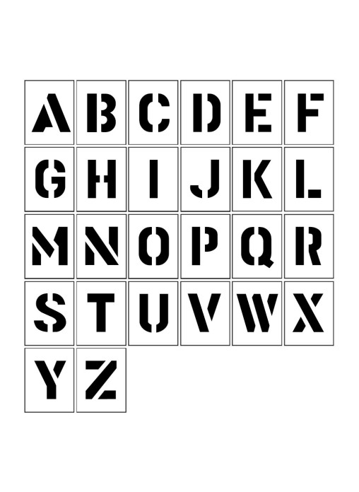 Stencil Kit - Letters A-Z