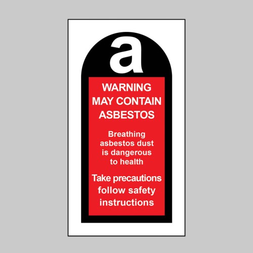 May Contain Asbestos Labels (Roll of 100)