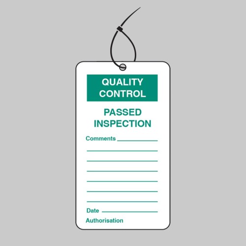 Quality Control Tag - Passed Inspection (Pack of 10)