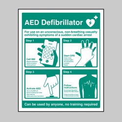 AED Defibrillator Instructions