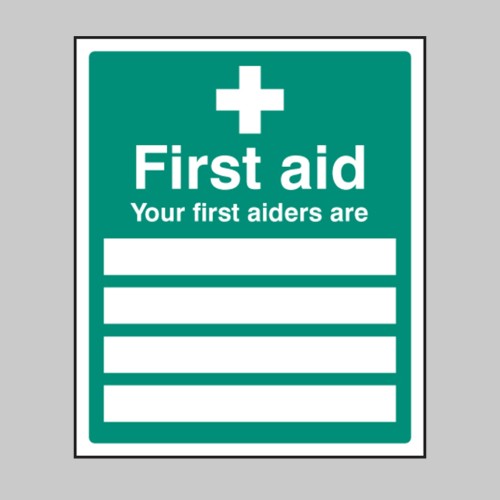 Your First Aiders Are