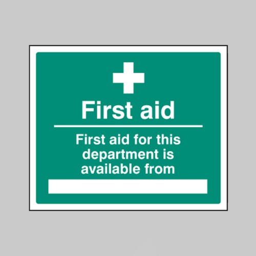 First Aid for Department Available From