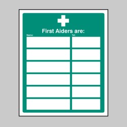 First Aiders Are (Space for 6)