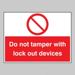 Do Not Tamper with Lockout Devices