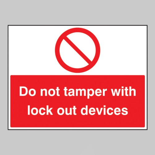 Do Not Tamper with Lockout Devices