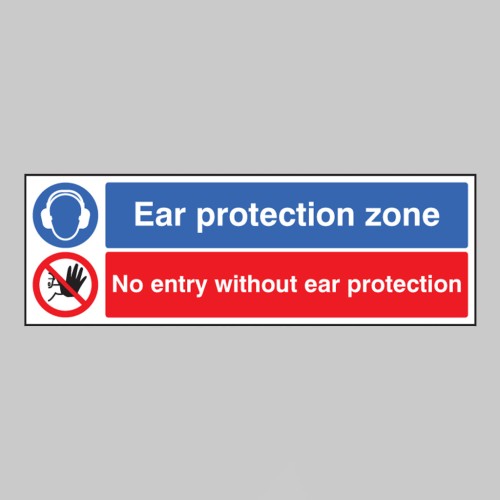 Ear Protection Zone - No Entry without Ear Protection