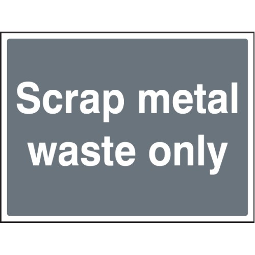 Scrap Metal Waste Only