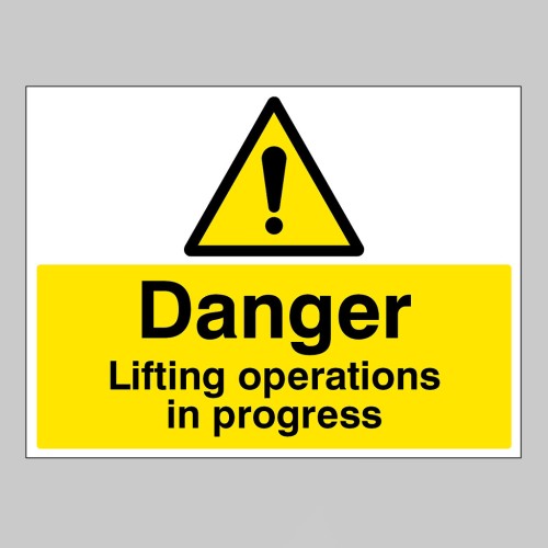 Danger - Lifting Operations in Progress