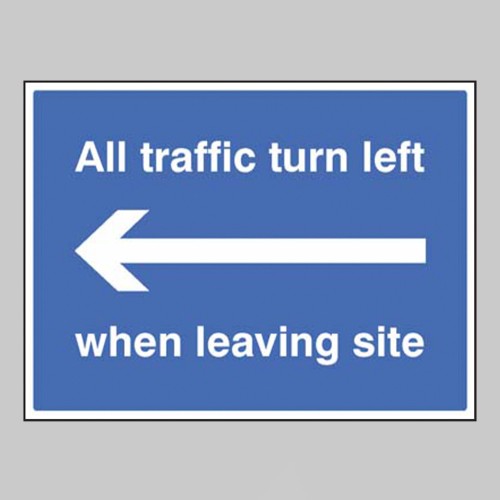 All Traffic Turn Left when Leaving Site