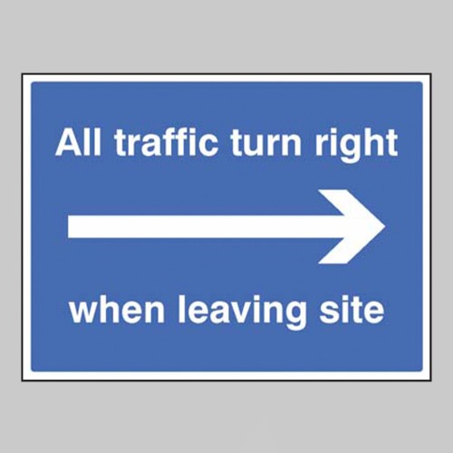 All Traffic Turn Right when Leaving Site