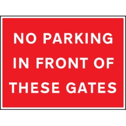 No Parking in Front of these Gates