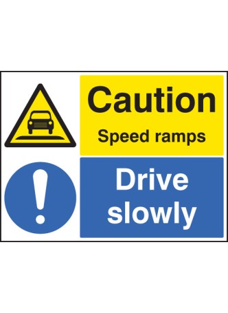 Caution - Speed Ramps Drive Slowly