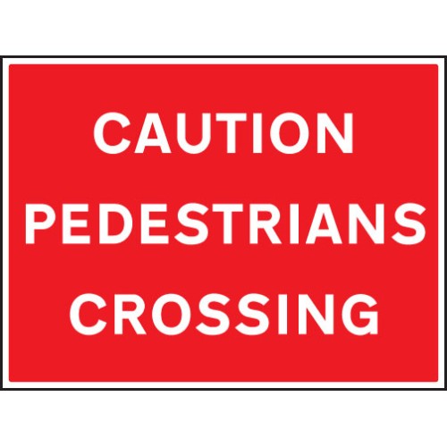 Caution - Pedestrians Crossing