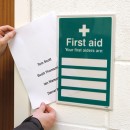 First Aiders Are - Adapt-a-Sign (Space for 4)